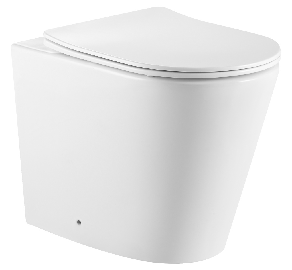 Унитаз Iberica Blanca Burgos Alto Tornado IB.BRA.334.1B1 приставной, безободковый, приставной, белый