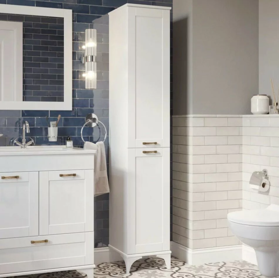 Пенал Sanflor Ванесса 35 R напольный, белый