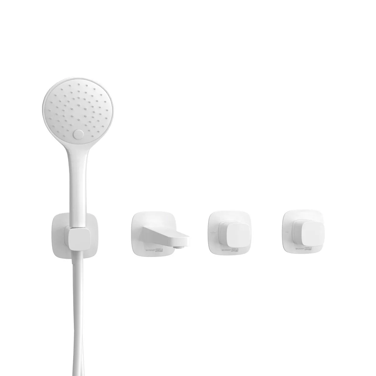 Смеситель для ванны WasserKraft Saale A9551.266.316.328.156.155 белый Soft-touch