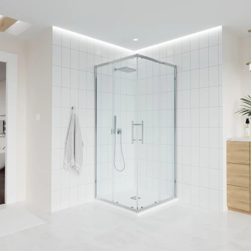 Душевой угол Veconi Evo 300 CH, 900х900x1950, хром, прозрачное стекло от магазина Vanna-Vanna.ru!