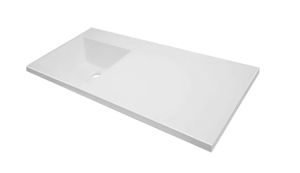 Тумба c раковиной Bellezza Олиссия 100 L напольная 1 дверь белая