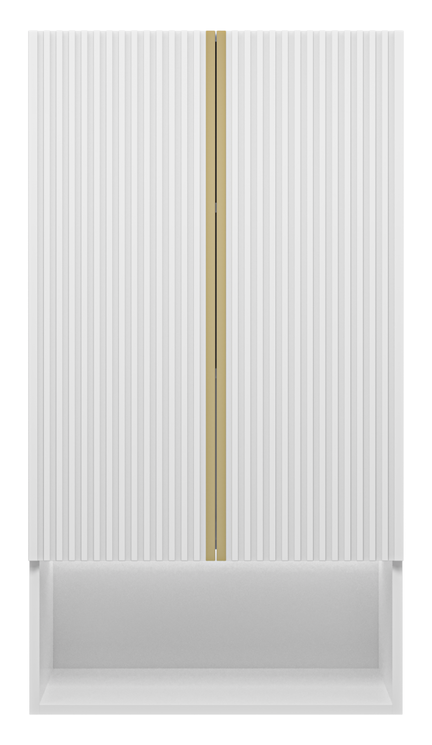 Шкаф навесной Brevita Vega 60 белый/золото