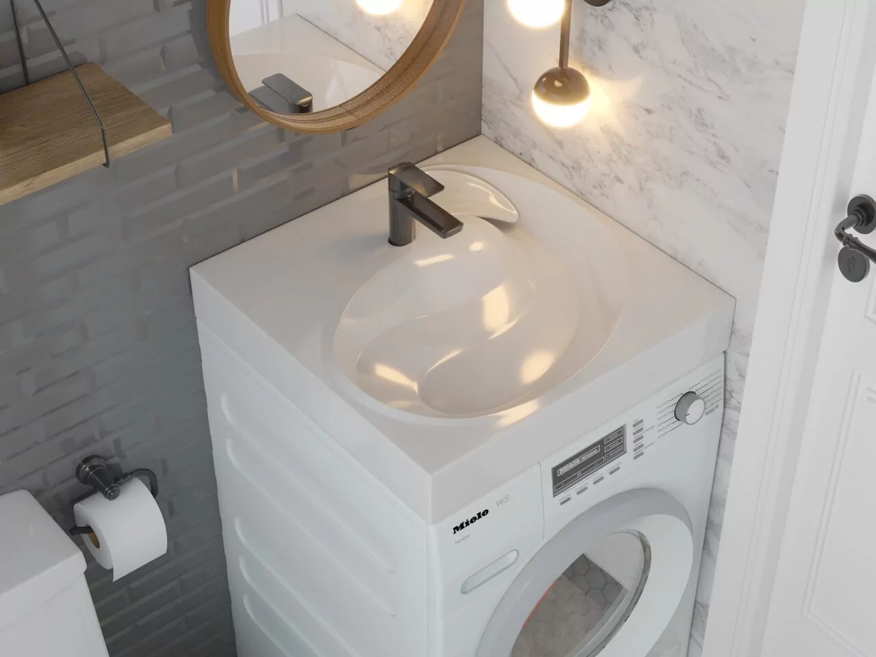 Раковина Stella Polar Бьянка 60х60 белая от магазина Vanna-Vanna.ru!