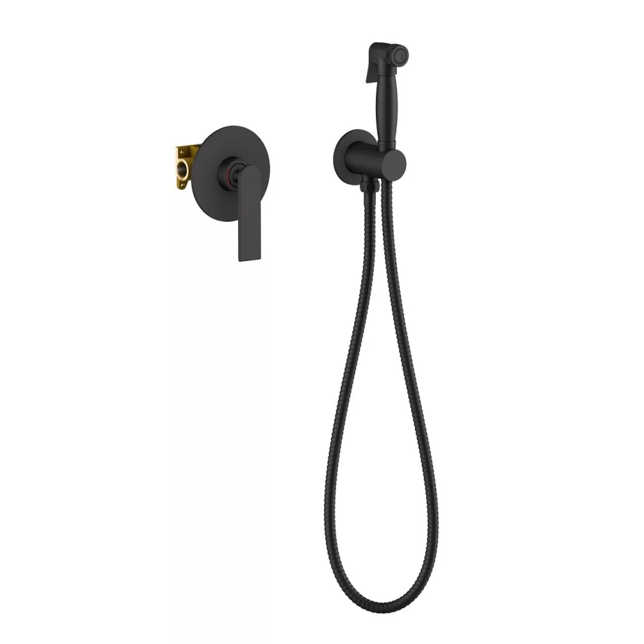 Смеситель с гигиеническим душем Timo Anni 2789/03SM черный матовый