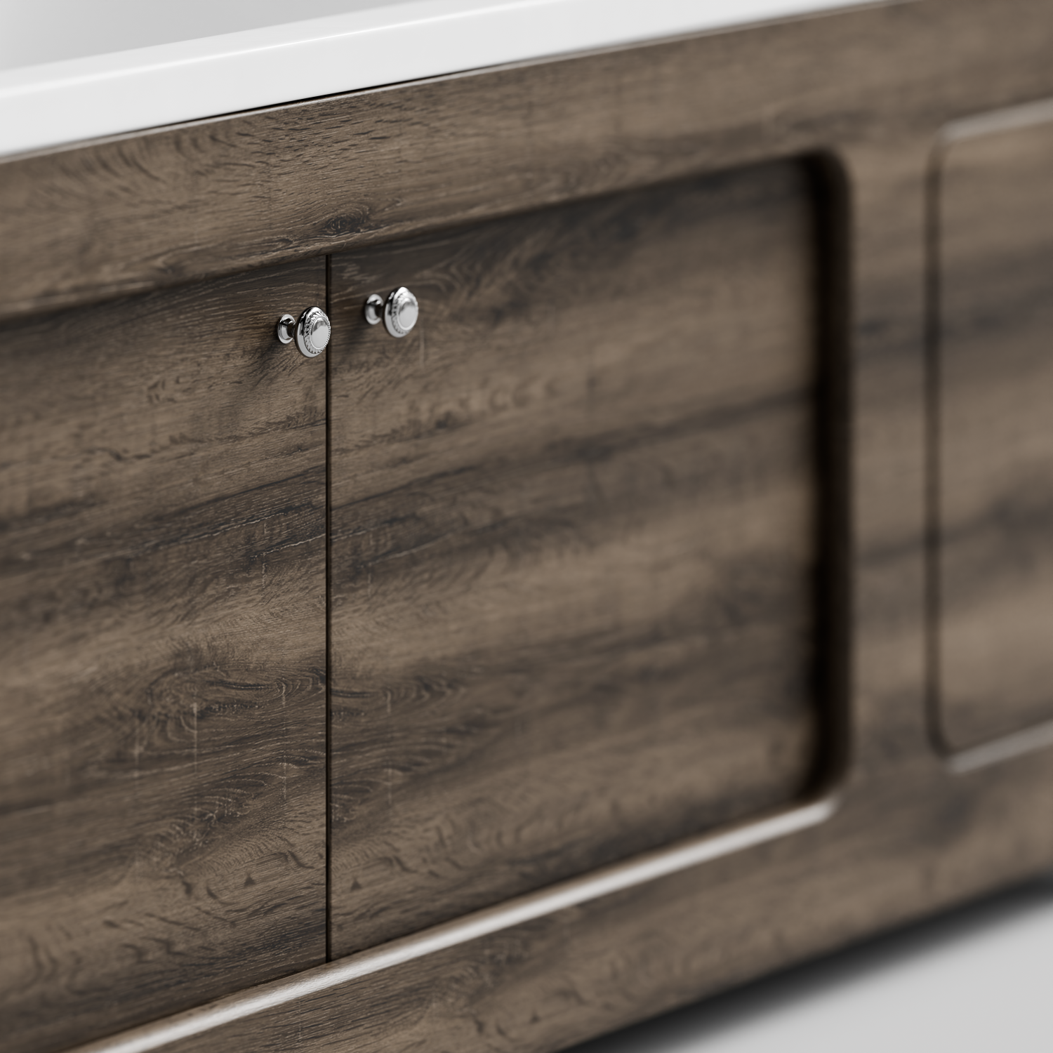 Экран под ванну Vod-ok Лидер 170 раздвижной Дуб крымский коричневый