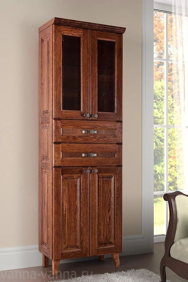 Пенал Vod-ok Elite Дубини 60 напольный, орех, венге