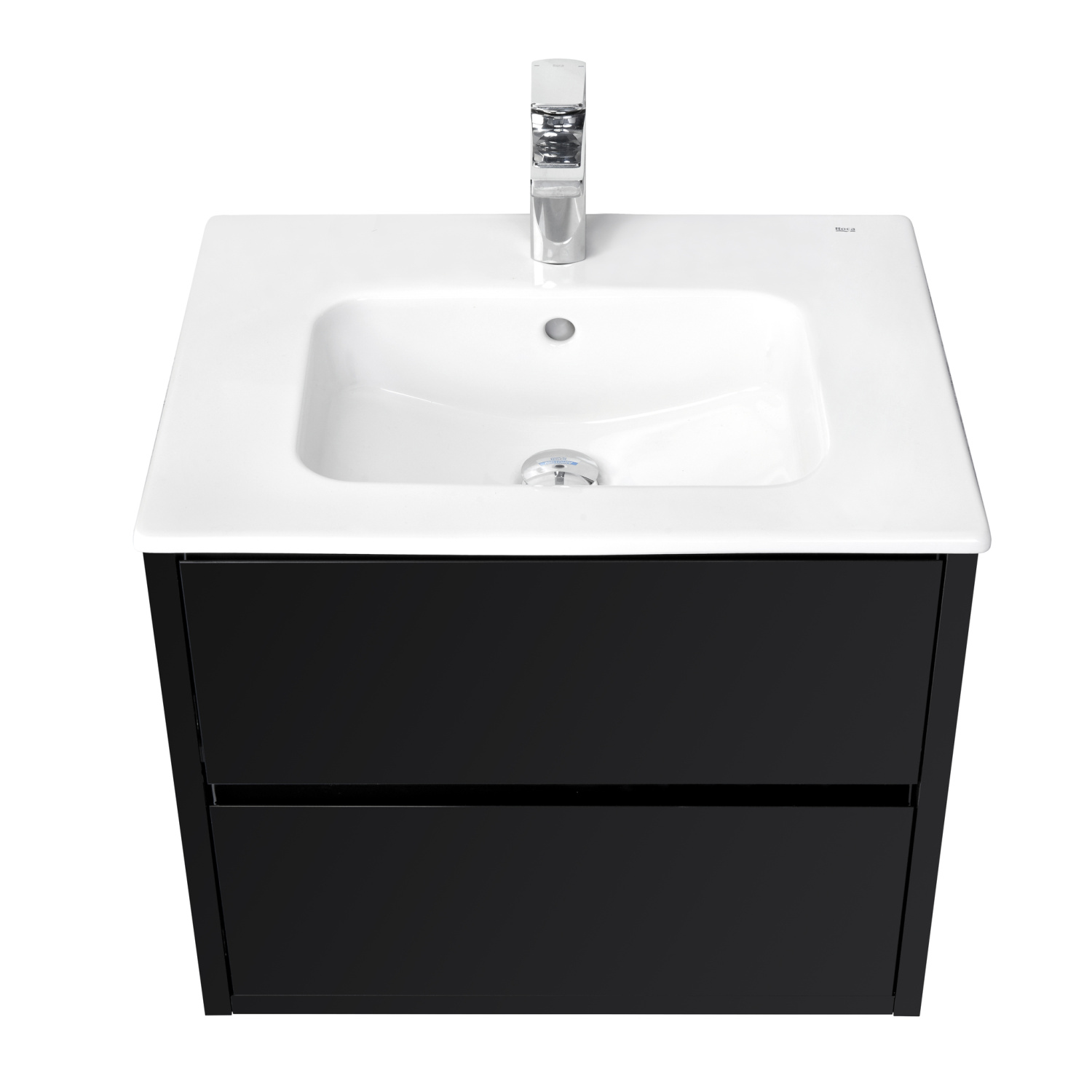 Тумба Aquaton Римини 60 с раковиной VICTORIA-N 60 подвесная, черный