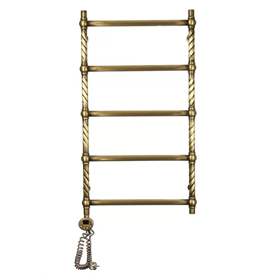 Полотенцесушитель электрический Domoterm Винтаж П5 500х950 EL левый, античная бронза