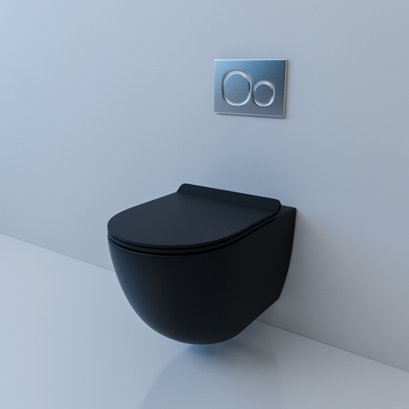 Унитаз подвесной Esbano GARCIA (Matt Black) 550x370x370