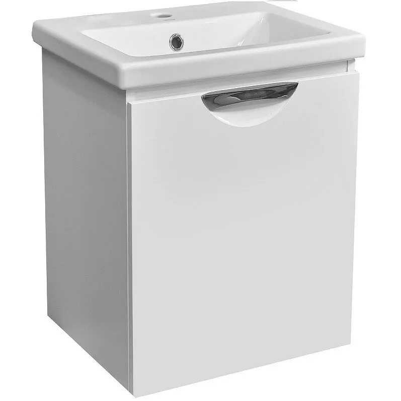 Тумба с раковиной Stella Polar Норина 50 подвесная, белая