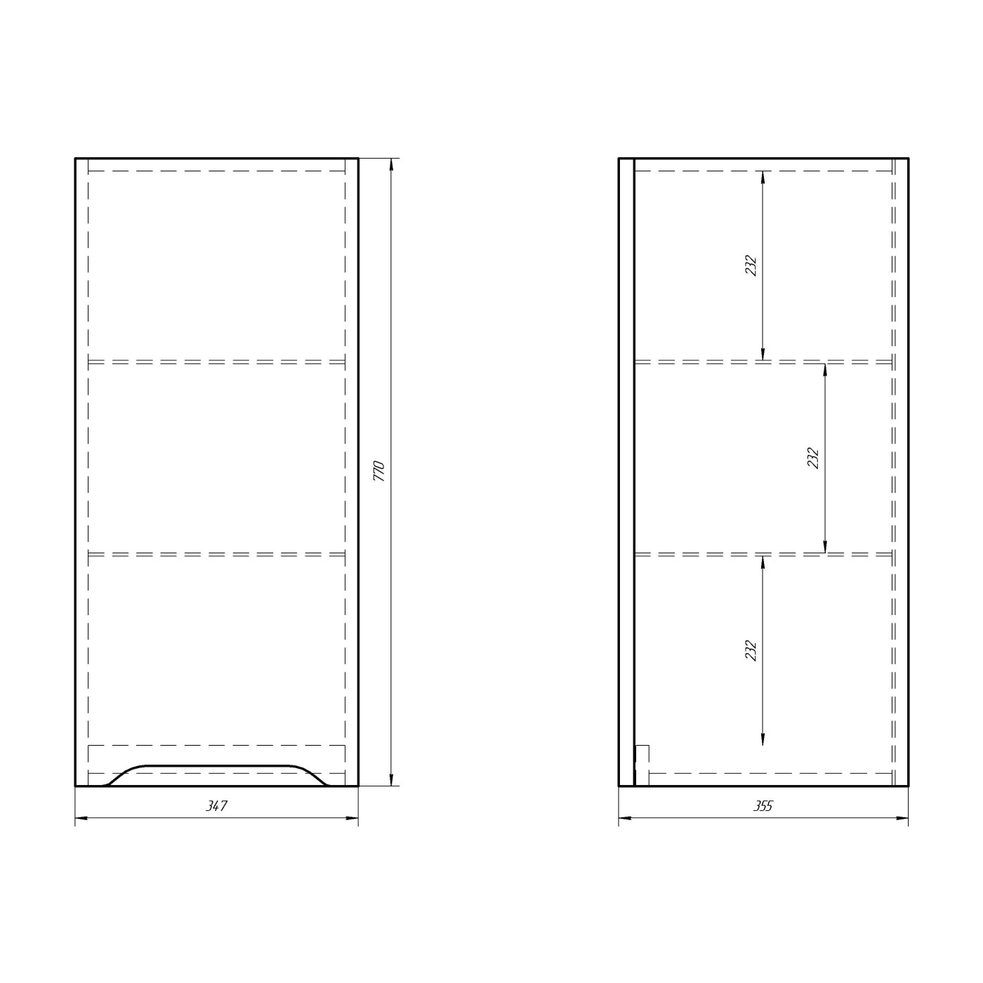 Шкаф подвесной Dreja QL 35 см, белый