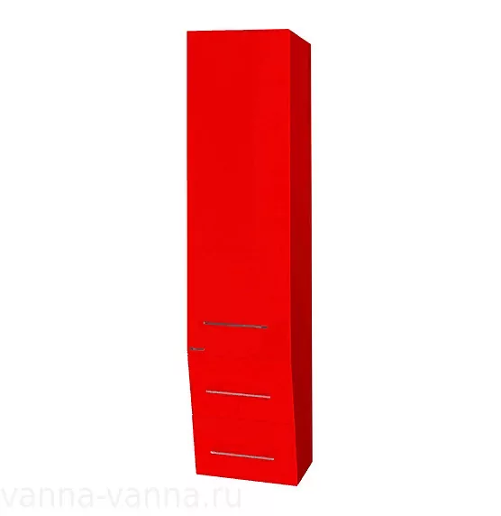 Пенал Bellezza Берта 40 L/R подвесной, красный