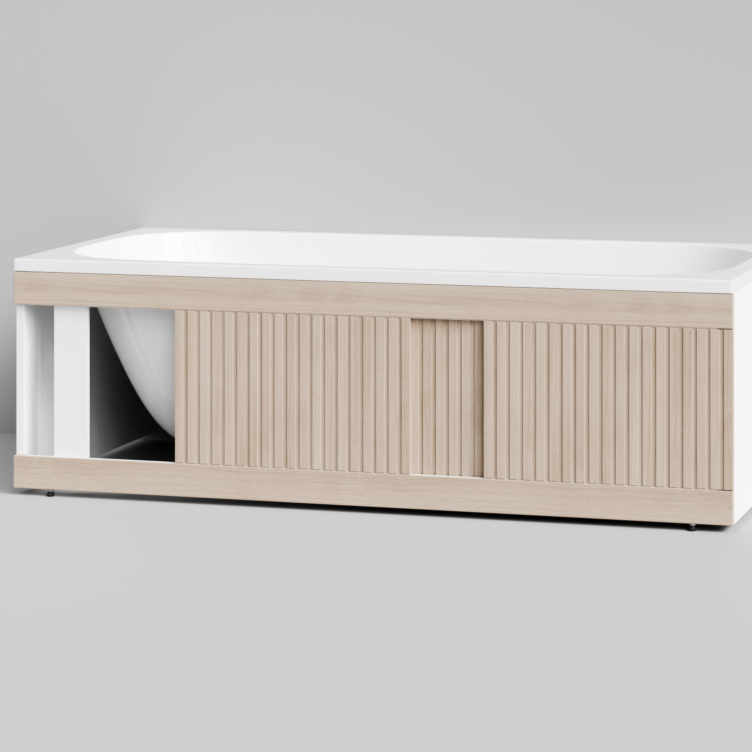 Экран под ванну Vod-ok Тач 170 раздвижной дуб + 15 цветов