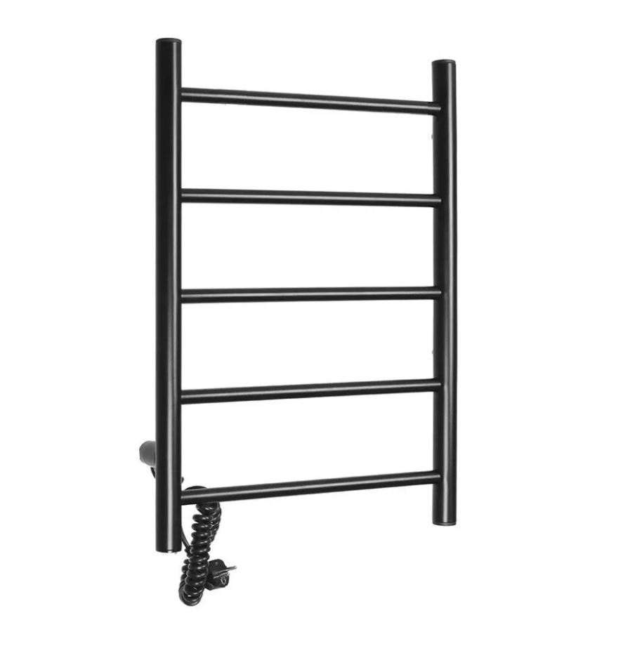 Полотенцесушитель электрический Domoterm Аврора DMT 109-5 50х71 EK L левый, черный матовый