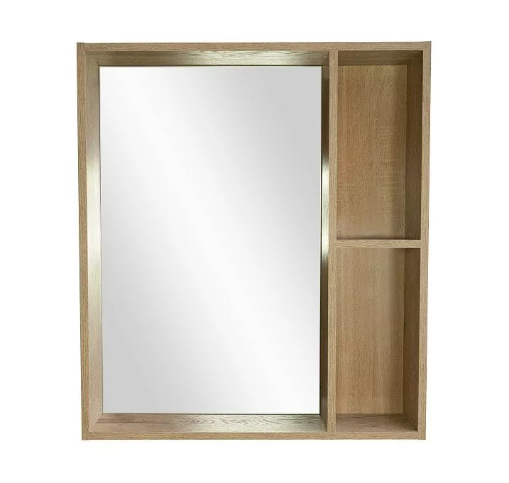 Зеркало-шкаф Bellezza Рона 70 натуральный дуб