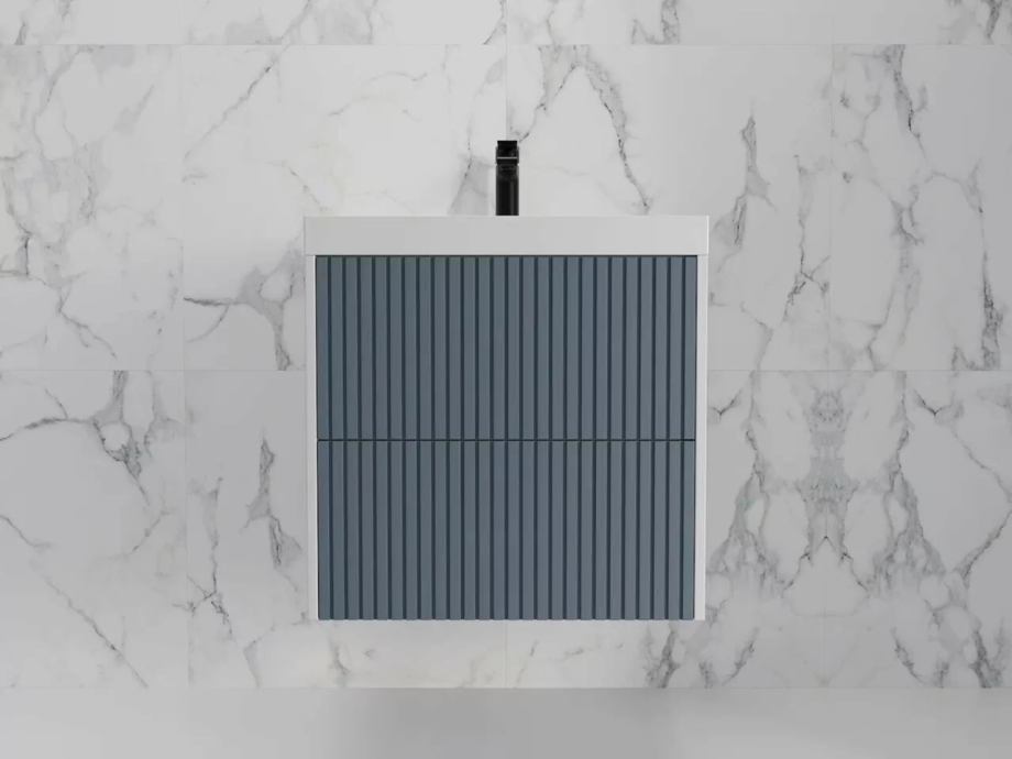 Тумба подвесная Style Line Стокгольм 60 с раковиной Classic 60, графит софт