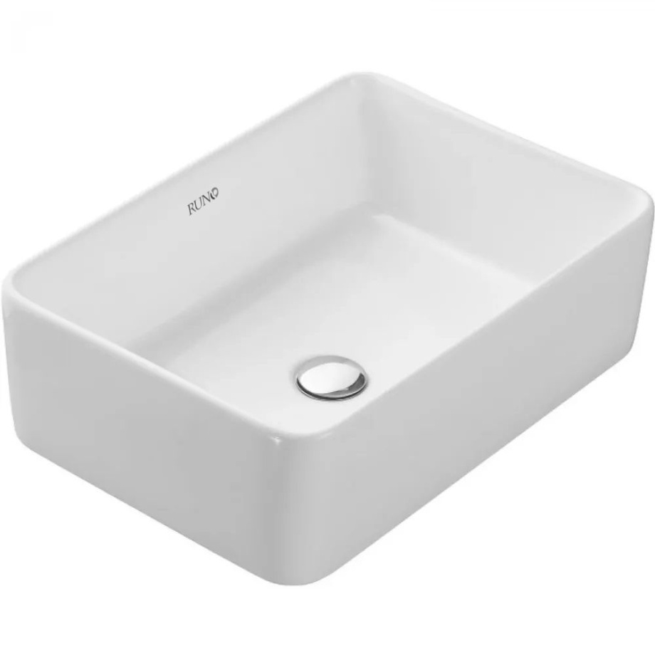 Раковина Runo DUO 38x24 прямоугольная, мини, белый