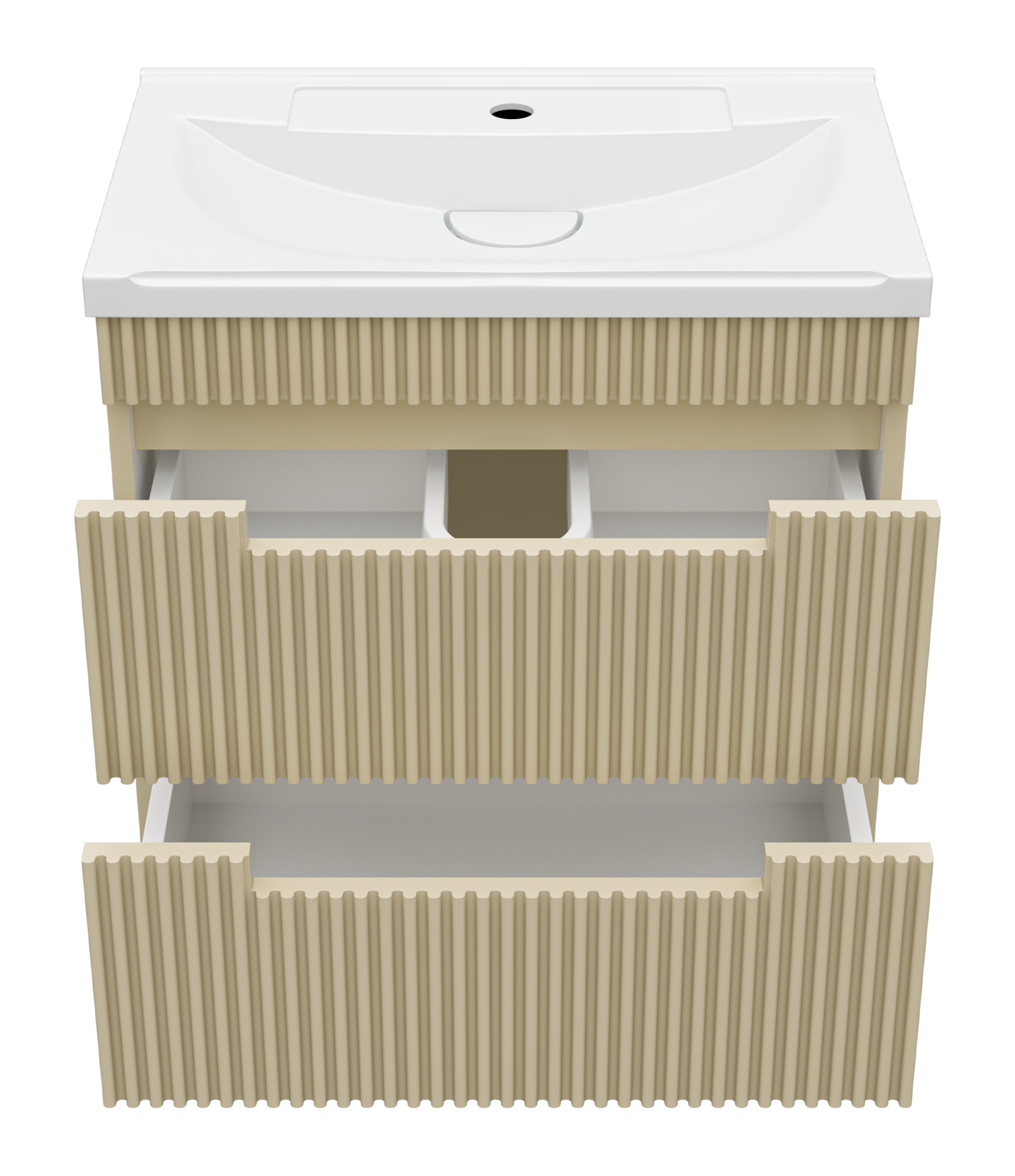 Тумба с раковиной Brevita Ariana 60 подвесная, капучино