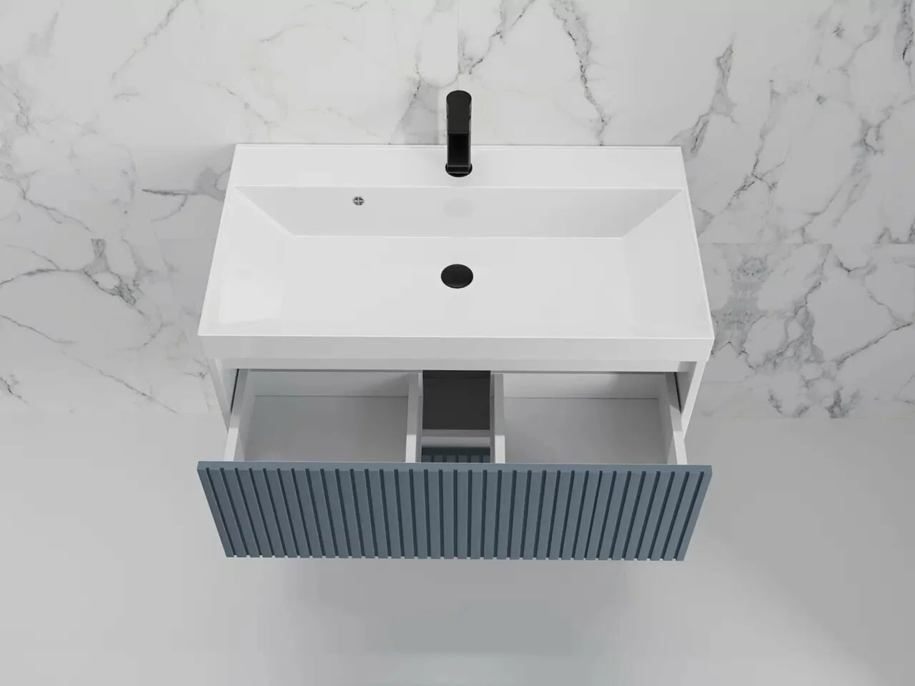 Тумба подвесная Style Line Стокгольм 80 с раковиной Classic 80, графит софт