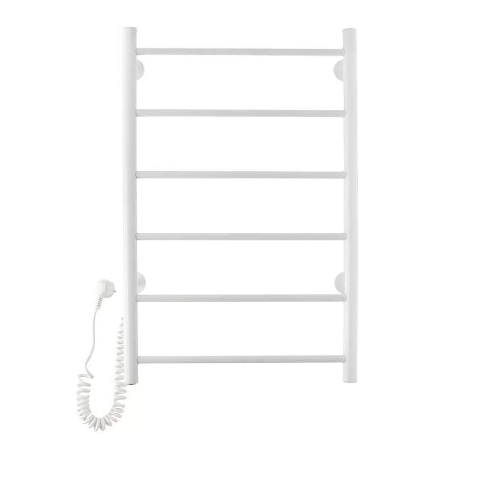 Полотенцесушитель электрический Domoterm Классик DMT 109-6 50х80 EK L левый, белый матовый