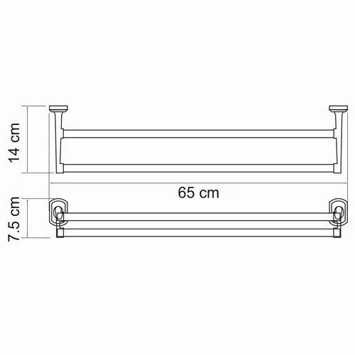 Полотенцедержатель WasserKraft K-3040 хром