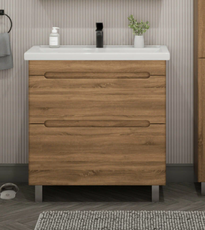 Тумба напольная SanStar Diva 70 с раковиной Фостер 70, Gold Craft