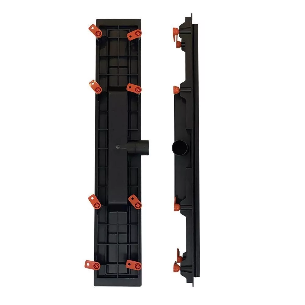 Душевой лоток MCH Veconi Medium Black 950 с решеткой, черный