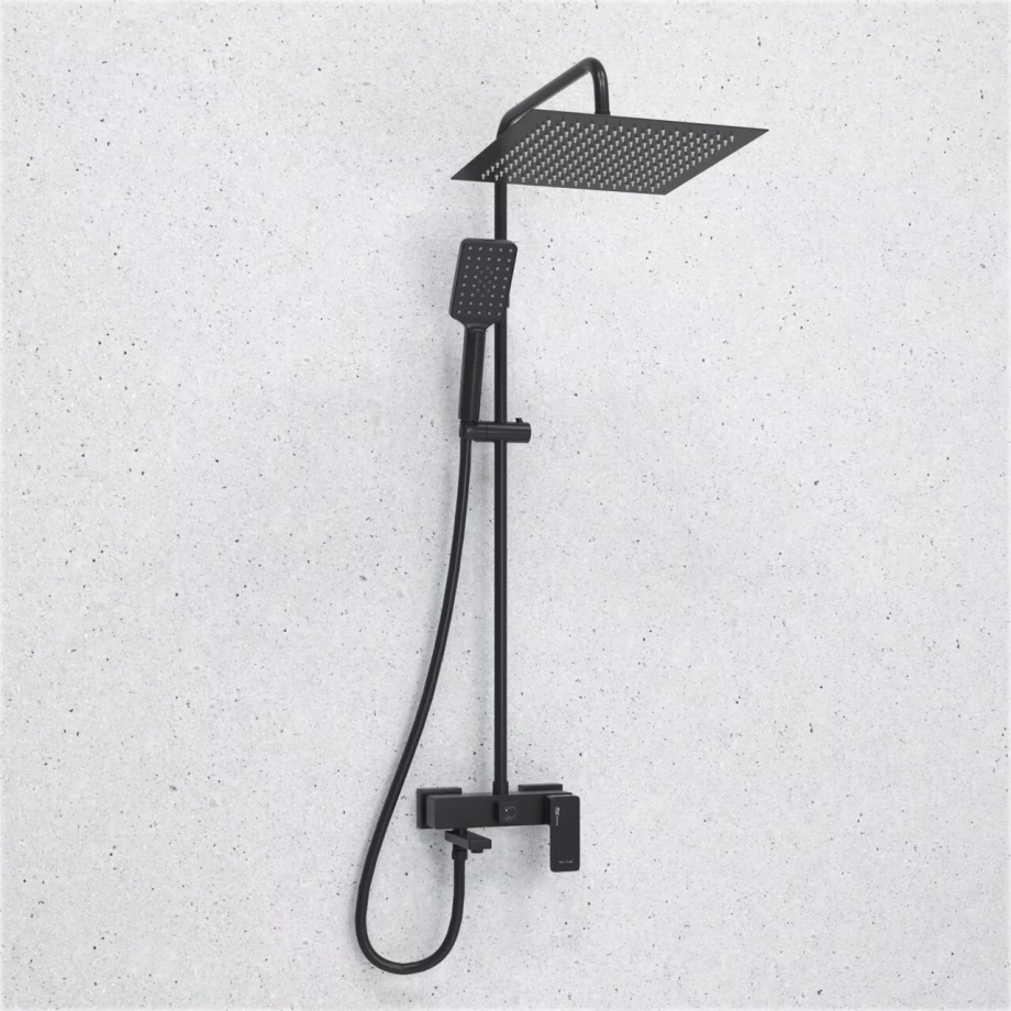 Душевая стойка WasserKraft A277.162.130.BM черный Soft-touch