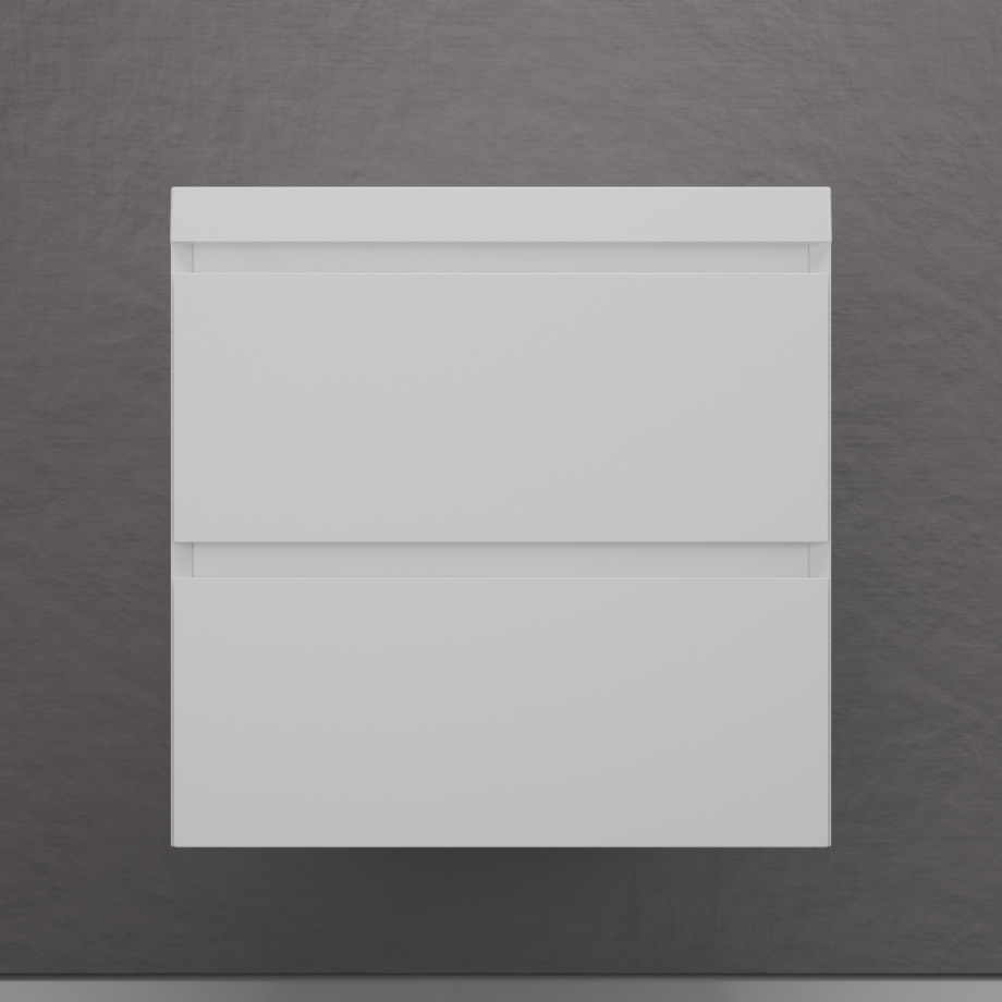 Тумба подвесная Style Line Манхэттен 60 Эмаль, с раковиной Asti 60 белый, белый матовый