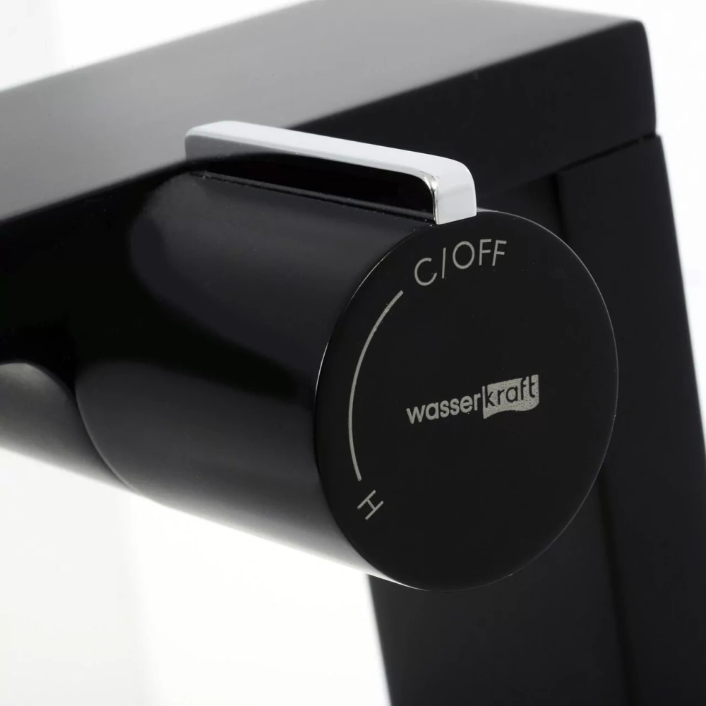 Смеситель для раковины WasserKraft Elbe 7410 черный Soft-touch от магазина Vanna-Vanna.ru!