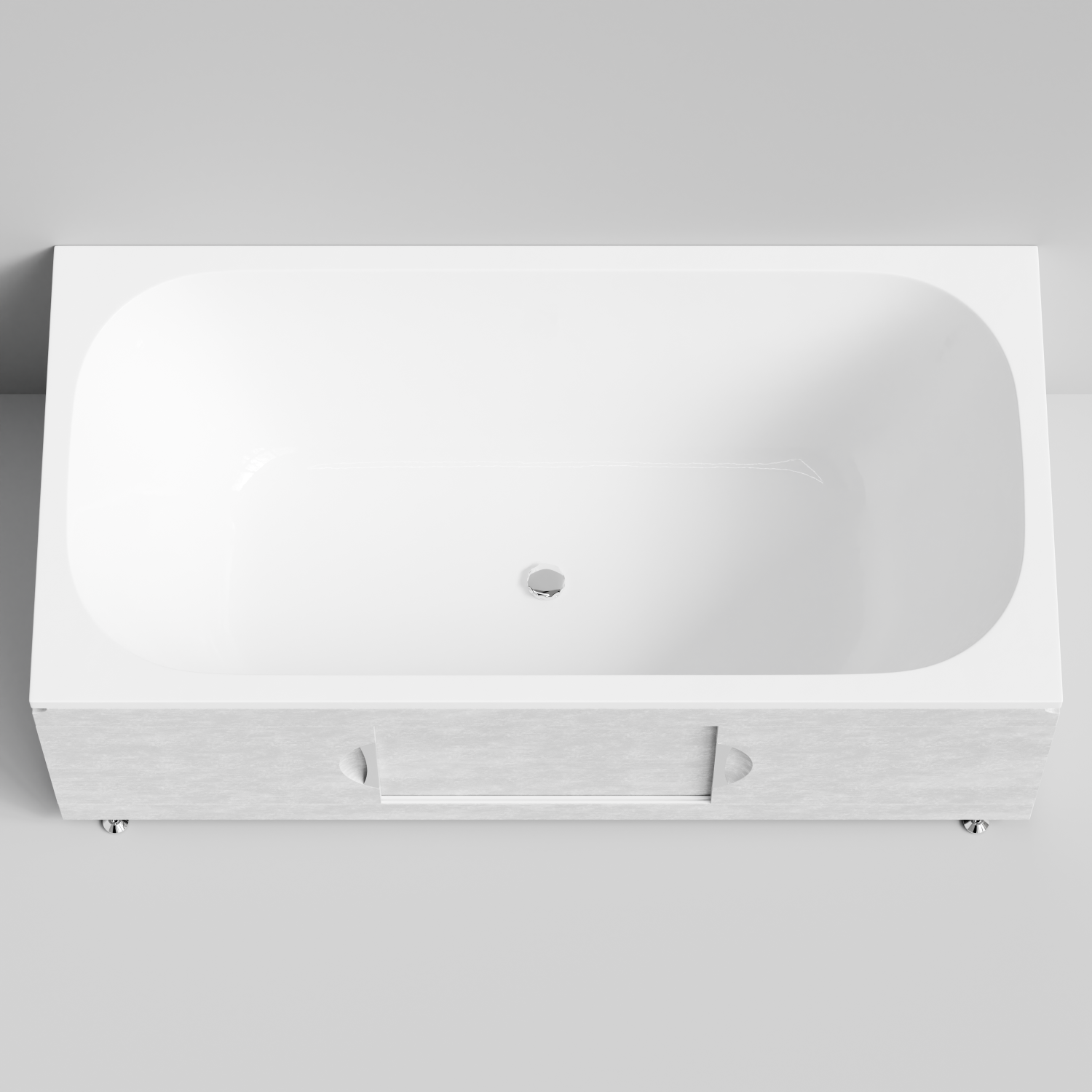 Экран под ванну Vod-ok Топ 170 раздвижной Белый камен