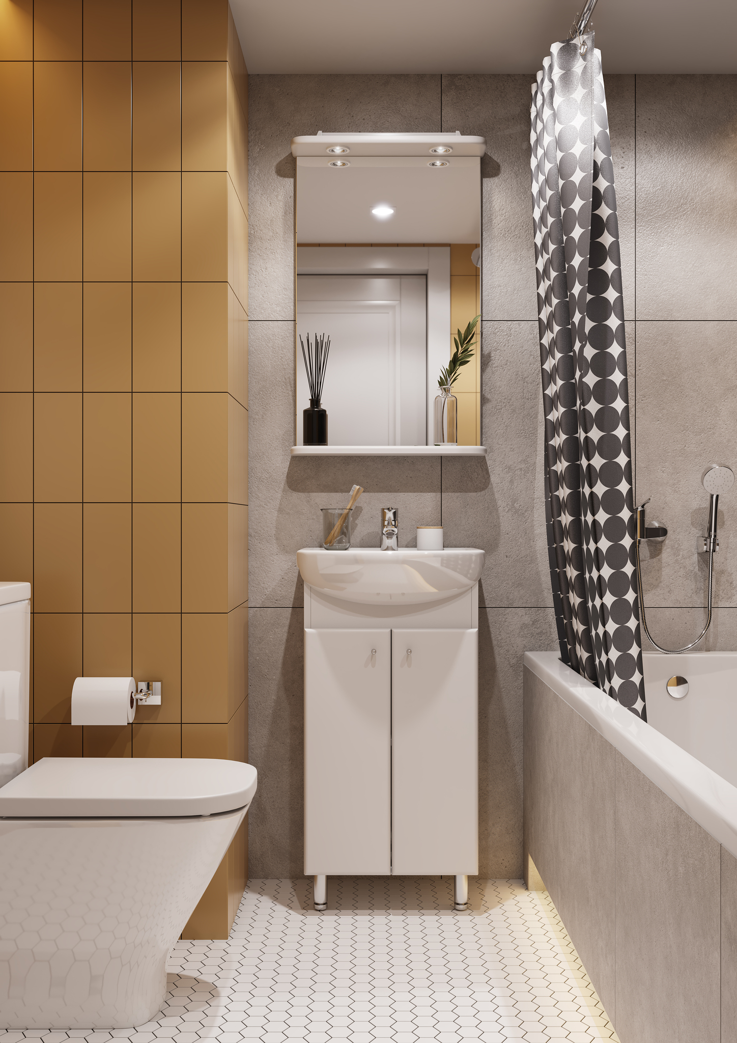 Зеркало Aquaton Мира 47 белый