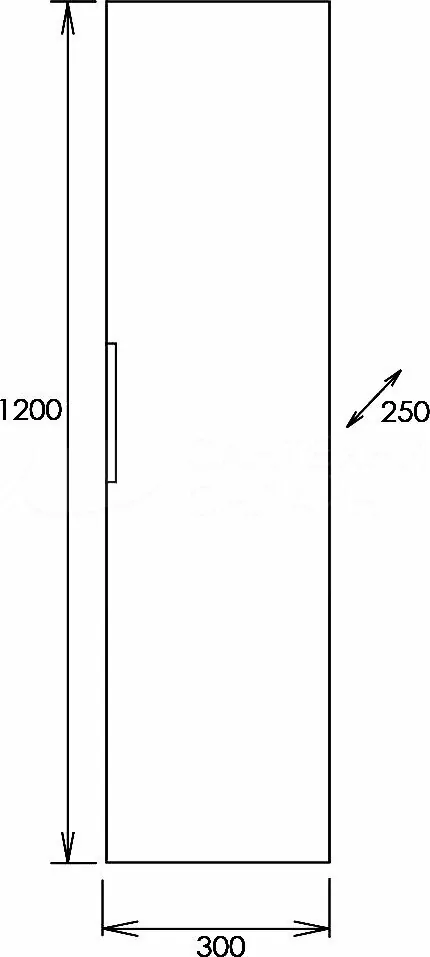 Пенал Onika Легран 30.10 У L/R подвесной, дуб галифакс