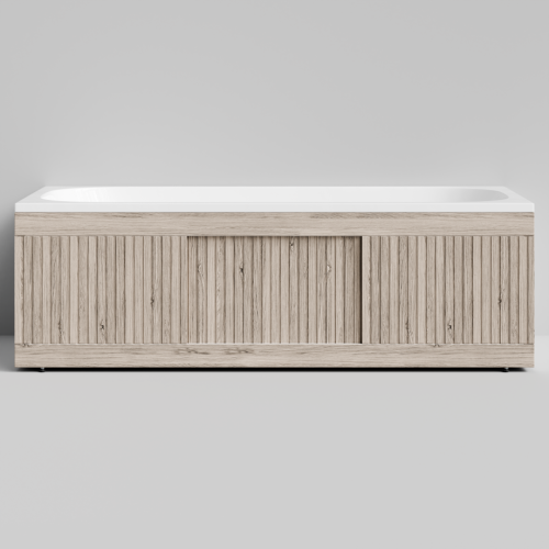 Экран под ванну Vod-ok Тач 170 раздвижной Дубослив ореховый светлый