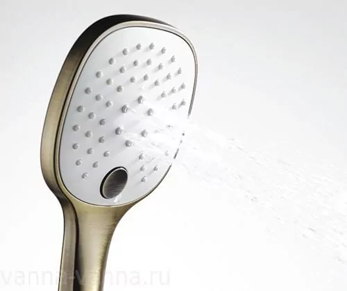 Лейка душевая WasserKraft A050, 3 режима, светлая бронза