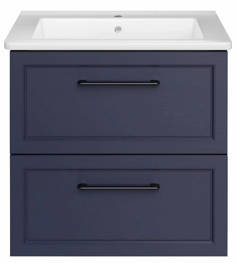Тумба с раковиной Асб-мебель Белмонти 65 подвесная, синий