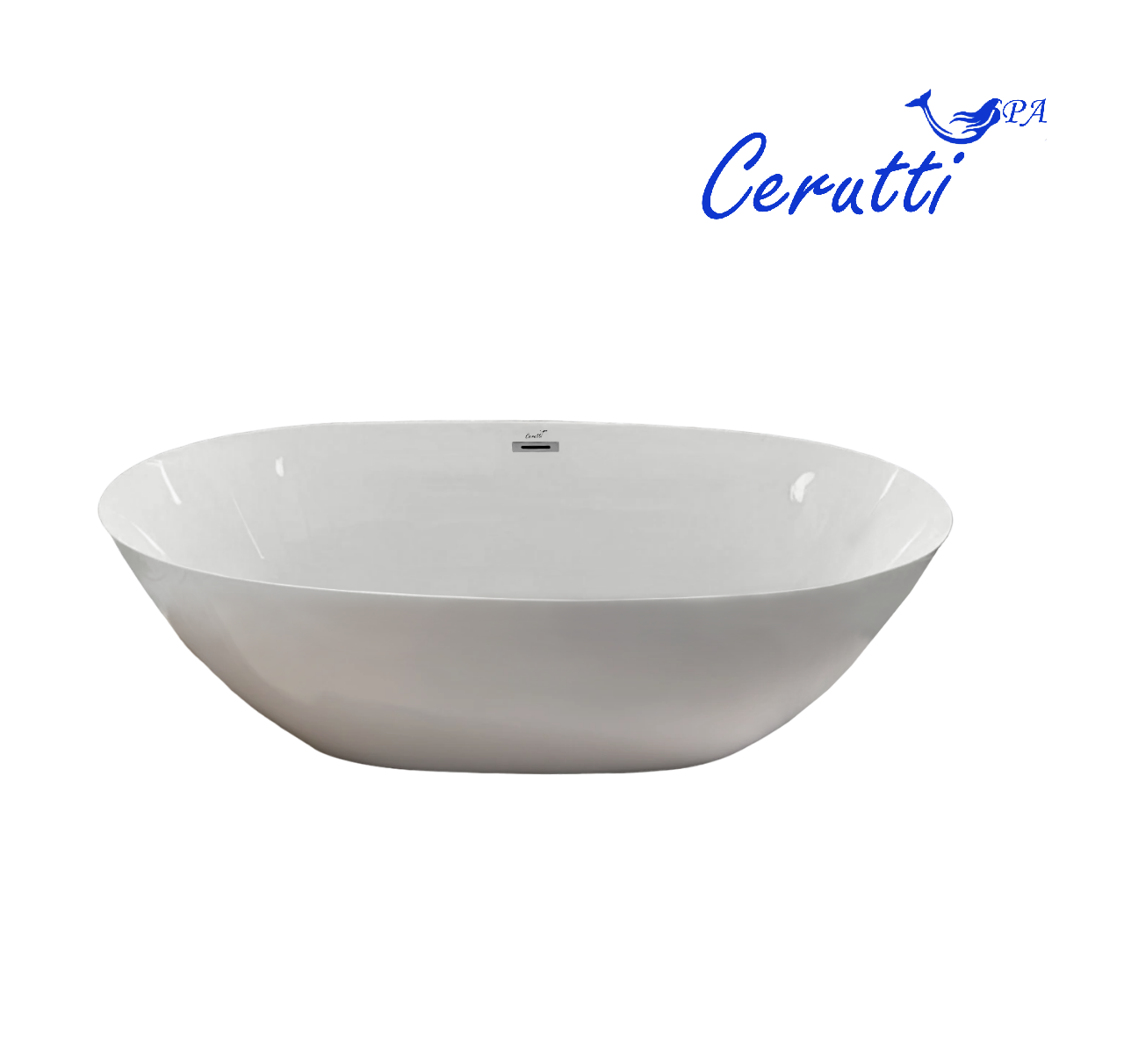 Ванна акриловая Cerutti Spa GRETA170 (1700x800x600) отдельностоящая, белая,
