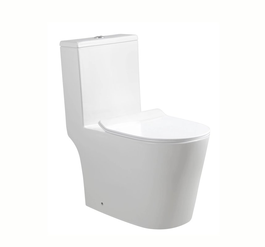 Унитаз SantiLine SL-5045 напольный, безободковый, белый