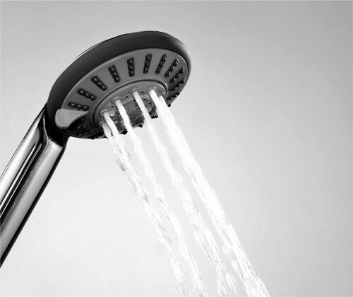 Лейка душевая WasserKraft A033 5-функциональная, хром/черный