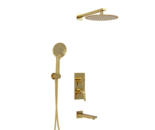 Душевой комплект WasserKraft A71208 глянцевое золото