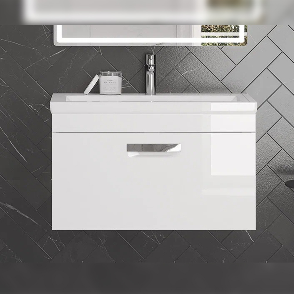 Тумба с раковиной подвесная Velvex Estea tp.EST.MOD.80.1Y, 80 см