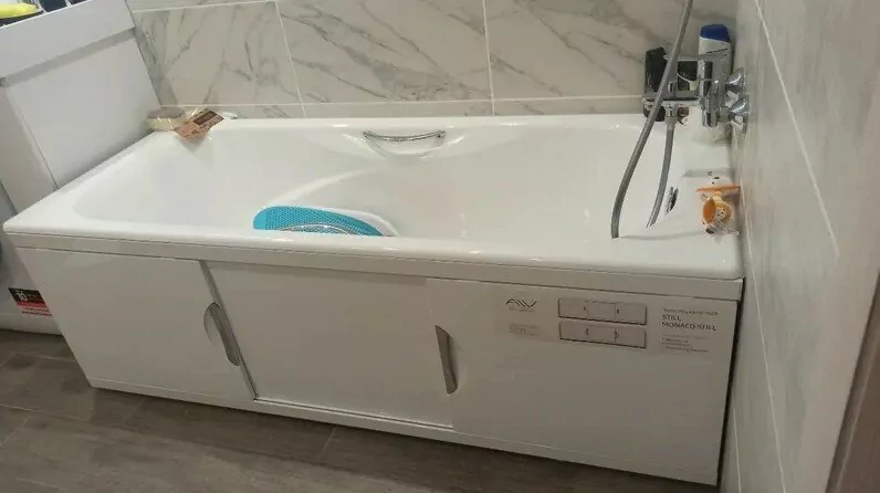 Экран под ванну Alavann Monaco Still 150 раздвижной белый