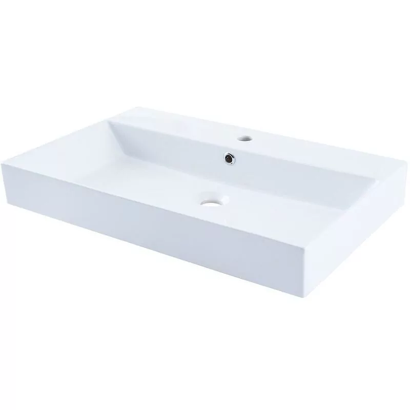 Тумба с раковиной Vod-ok Elite Риккардо 70 напольная, два ящика, белая от магазина Vanna-Vanna.ru!