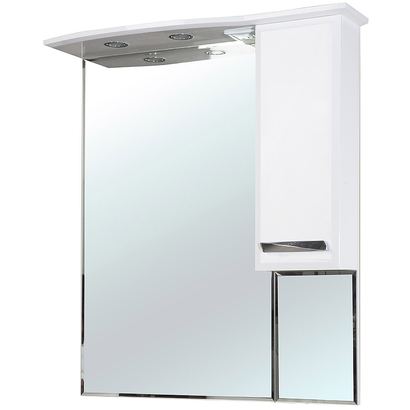 Зеркало-шкаф Bellezza Балтика 90 R свет, белый