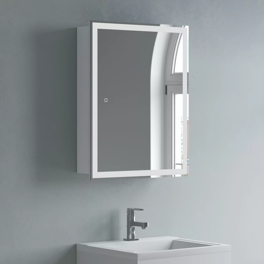 Зеркало-шкаф Corozo Толедо 50/С свет, белый