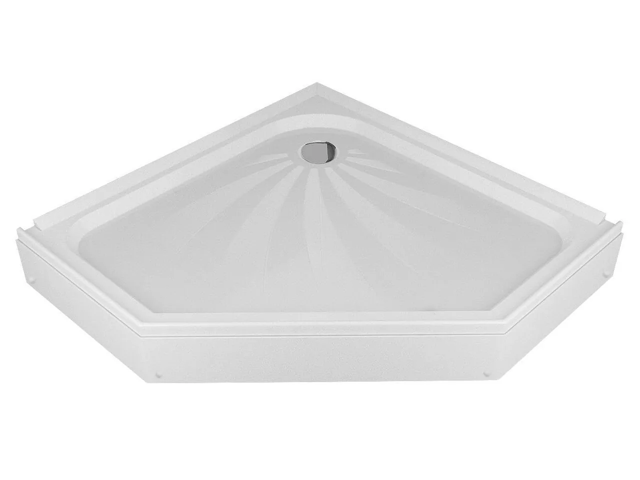 Поддон для душа Aleх Baitler AB10017V-1 100х100 пятиугольный, акриловый, белый