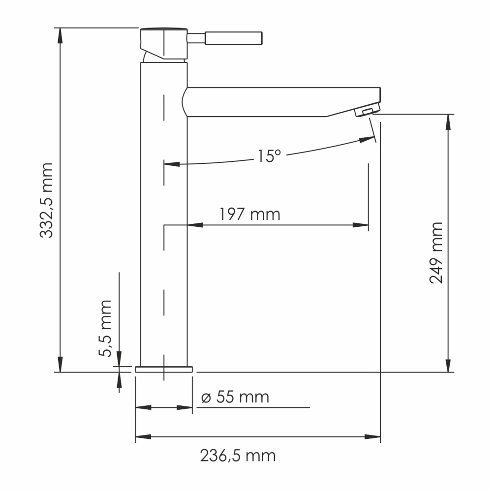 Смеситель для раковины WasserKRAFT Wern 4203H от магазина Vanna-Vanna.ru!