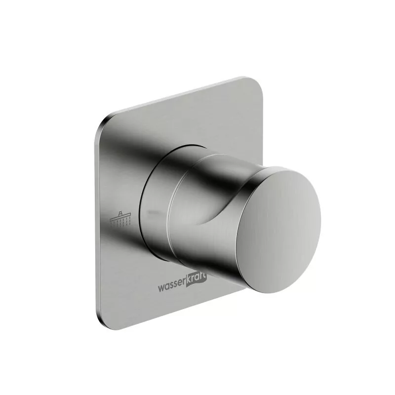 Переключатель WasserKraft A272 на 2 выхода, встраиваемый, никель