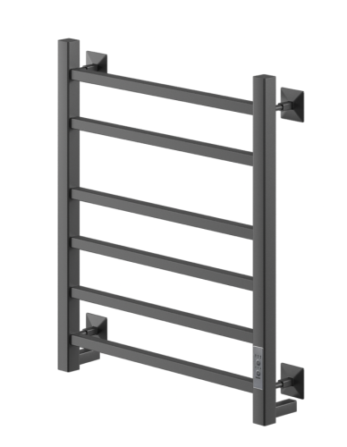 Полотенцесушитель электрический Veconi Barro-B B6050B-B 500х600, черный от магазина Vanna-Vanna.ru!