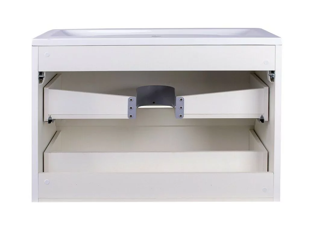 Тумба подвесная Style Line Атлантика 90 Plus Люкс с раковиной Атлантика 90, антискрейч, белый матовый от магазина Vanna-Vanna.ru!